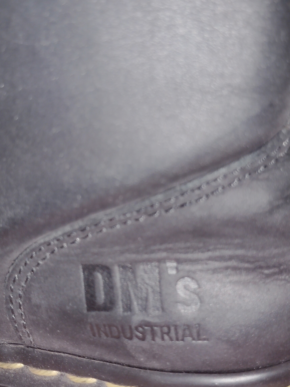 Dr. Martens Black Boots Steel Toe Boots - Size 8 - Picture 7 of 9